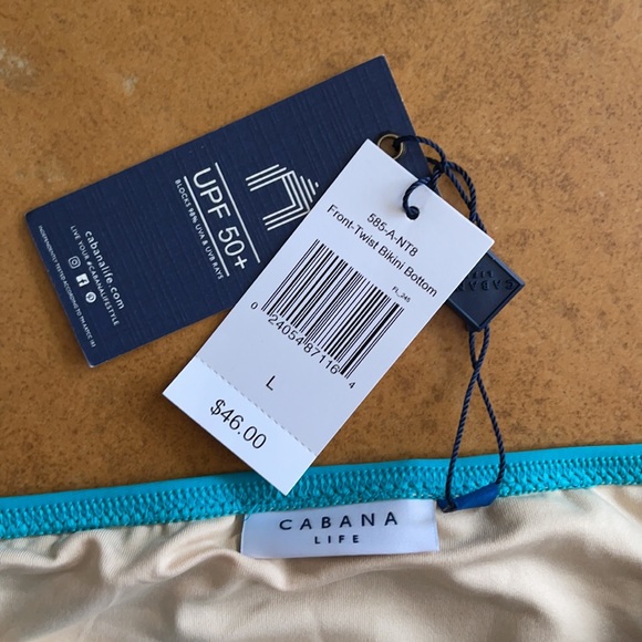 NWT Cabana Life Bikini Bottom Size L - Picture 3 of 3
